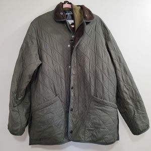Barbour Liddesdale quilted jacket M men's green